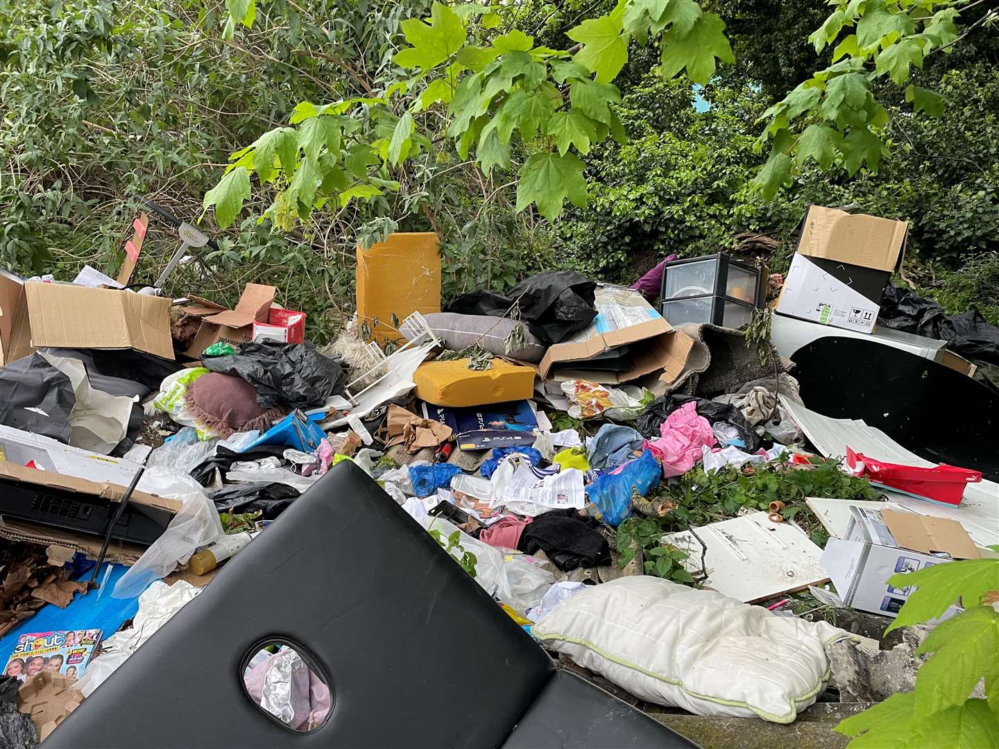 The council is investigating the fly-tipping